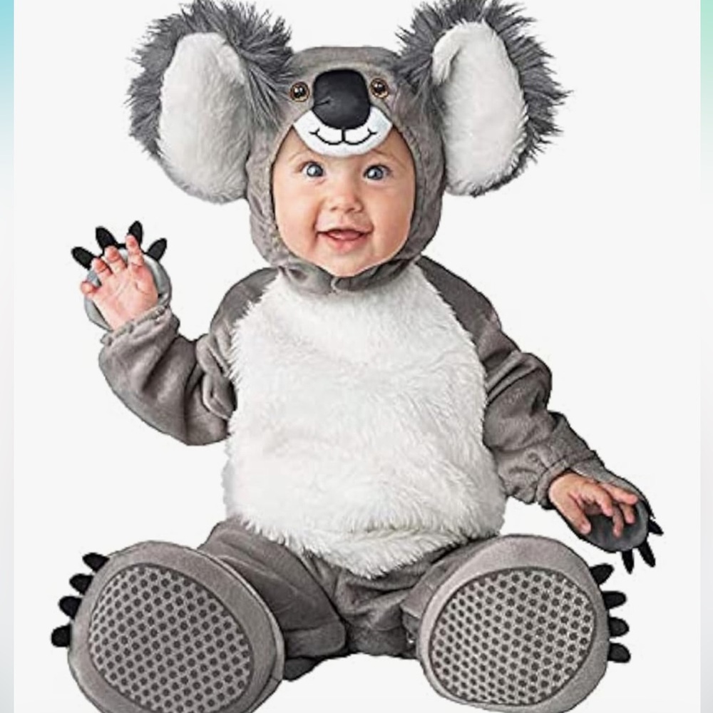 Halloween 24M Animal Koala Baby Toddler Funny Costume Cosplay Romper new